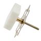 White Stone Square Cabinet Knobs